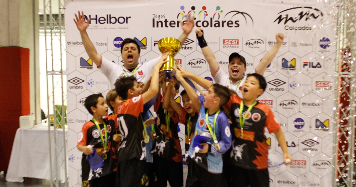 Colégios Brasilis, Gutenberg, IENEC e Maple Bear conquistam os títulos de 2018 no futsal